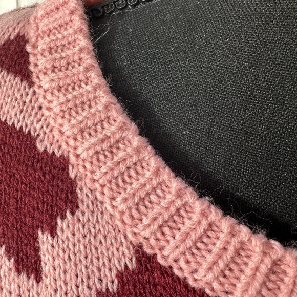 Promesa  Pink and Tan Leopard Print and Striped Women’s Sweater Size S/M - Picture 15 of 15